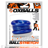Neo 1.25 Inch Short Silicone Ball Stretcher for Men Blue Ball Stretcher